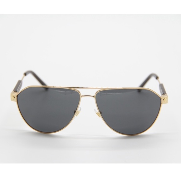 NEW VERSACE SUNGLASSES VERSACE VE2223 1002/87 AVIATOR EYEWEAR VERSACE VE 2223 - Picture 2 of 9